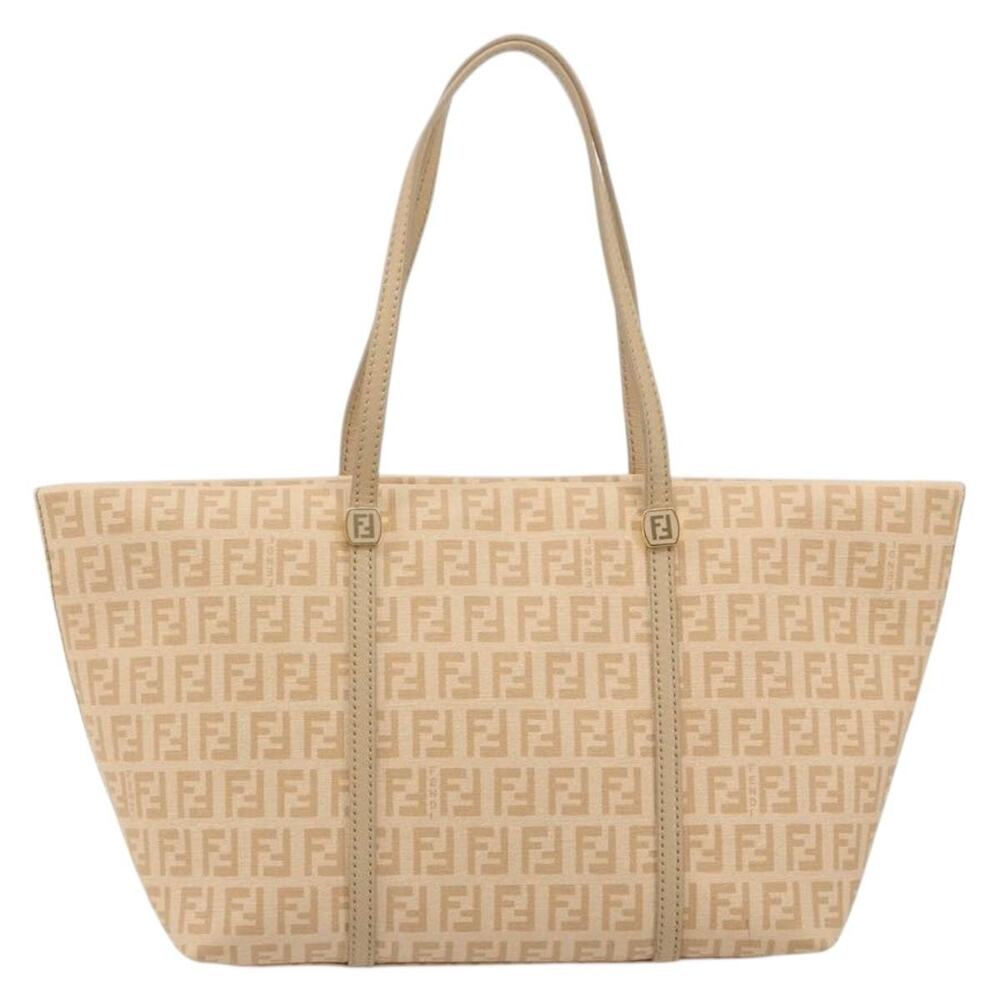 Fendi Zucchino Handbag Beige